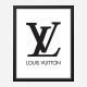 LV Logo Black & White Wall Art LV Logo Black & White Wall Art