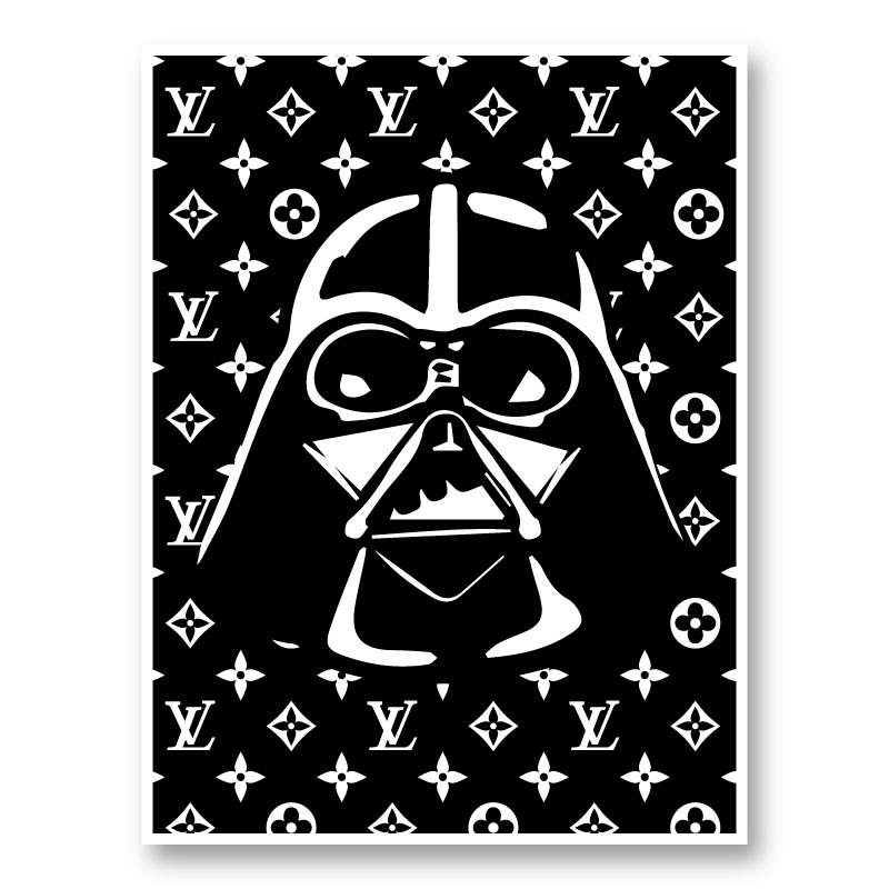Darth Vader LV Black Wall Art Darth Vader LV Black Wall Art