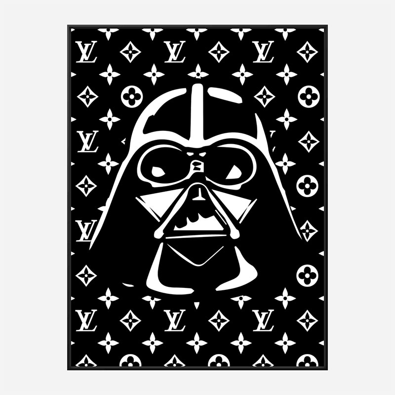 Darth Vader LV Black Wall Art Darth Vader LV Black Wall Art