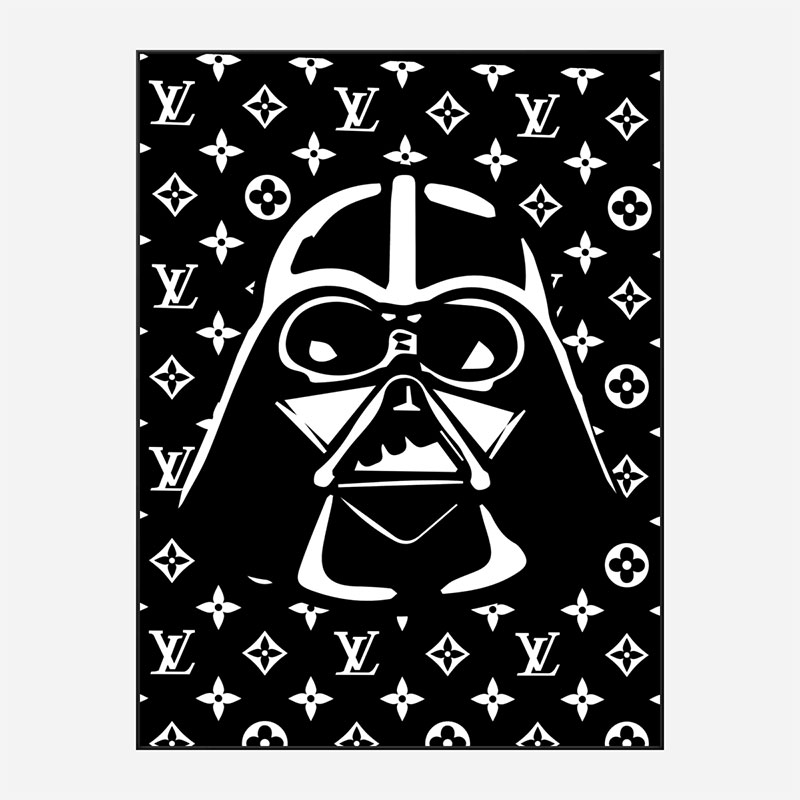 Darth Vader LV Black Wall Art Darth Vader LV Black Wall Art
