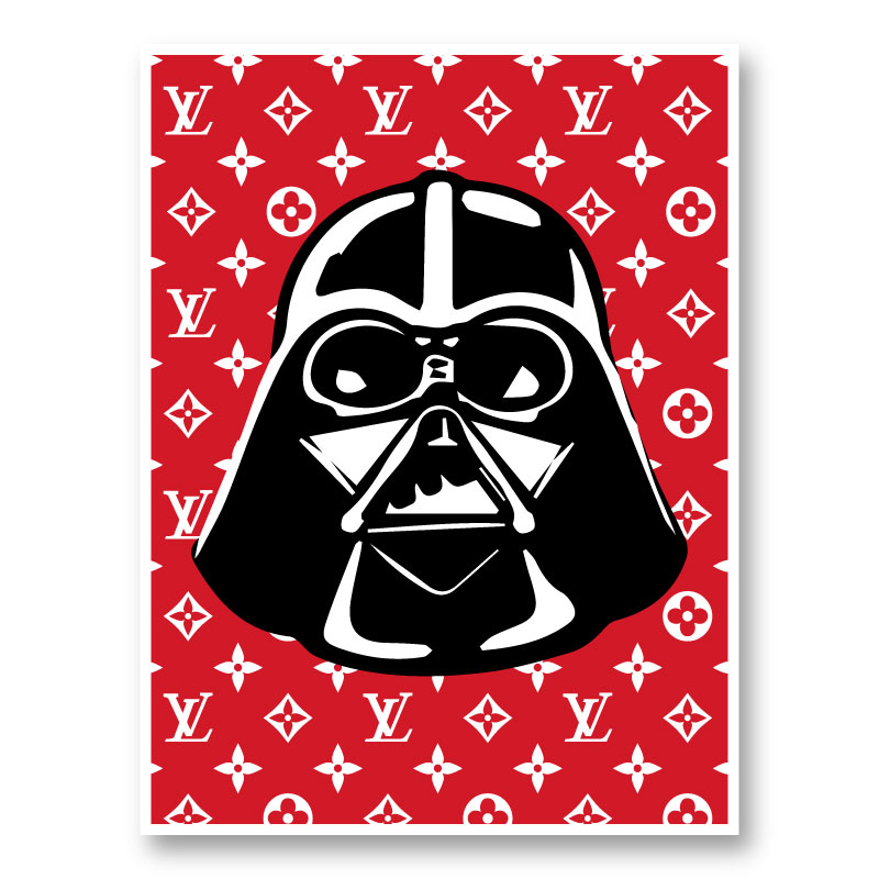 Darth Vader LV Red Wall Art Darth Vader LV Red Wall Art
