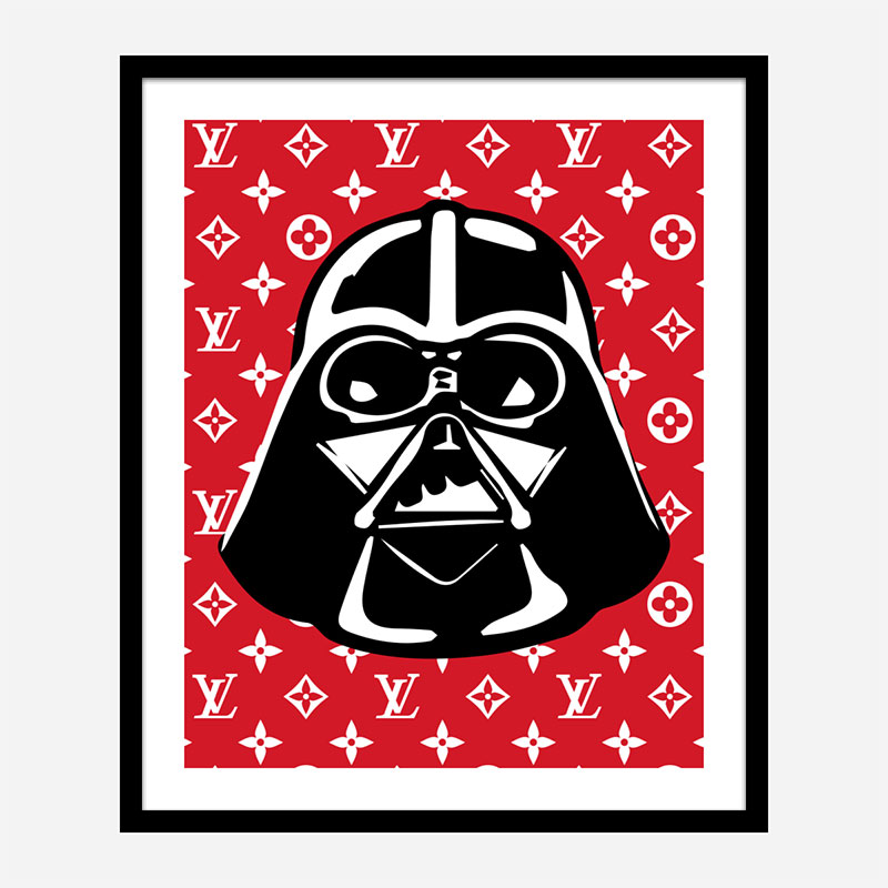 Darth Vader LV Red Wall Art Darth Vader LV Red Wall Art