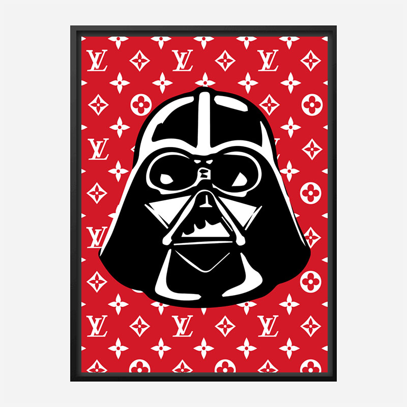 Darth Vader LV Red Wall Art Darth Vader LV Red Wall Art