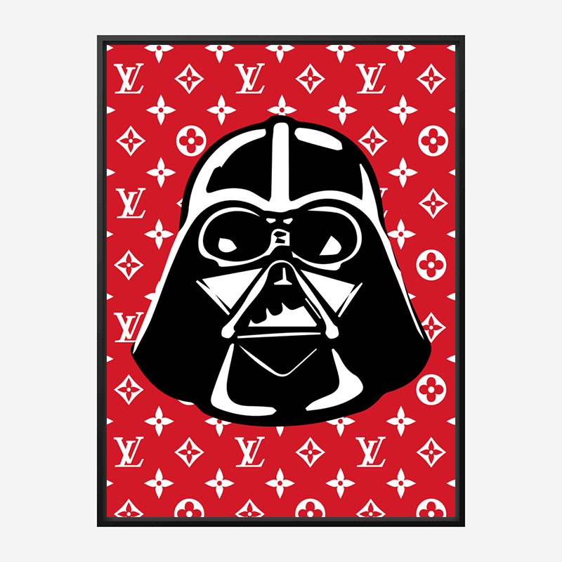 Darth Vader LV Red Wall Art Darth Vader LV Red Wall Art
