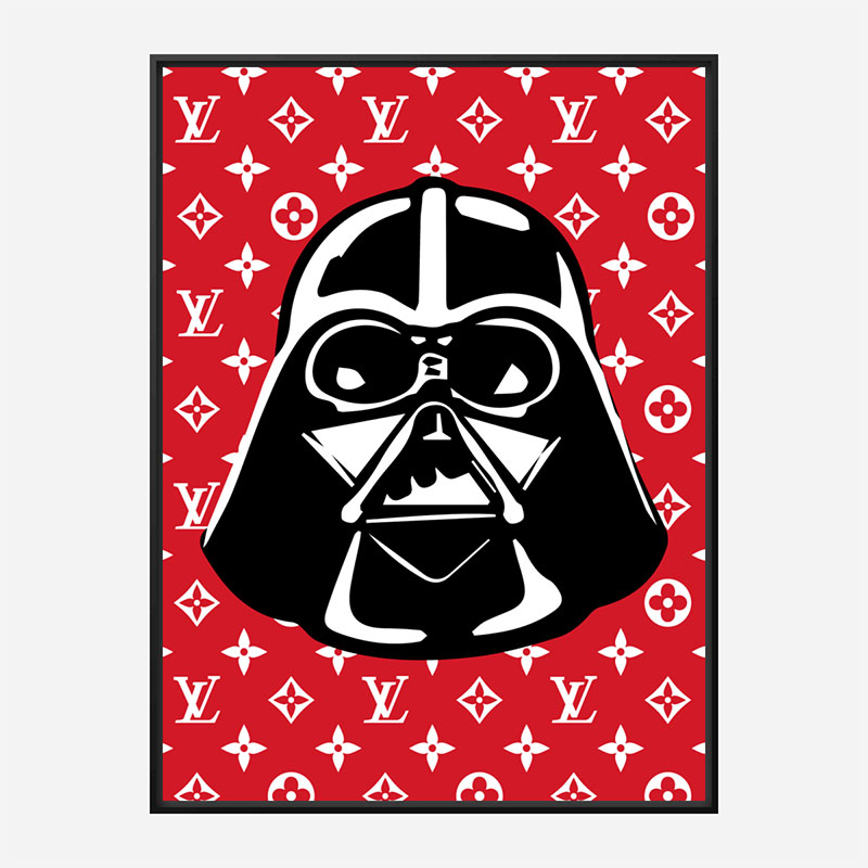 Darth Vader LV Red Wall Art Darth Vader LV Red Wall Art