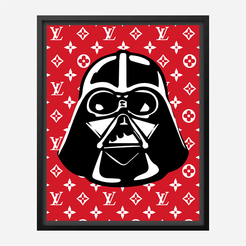 Darth Vader LV Red Wall Art Darth Vader LV Red Wall Art
