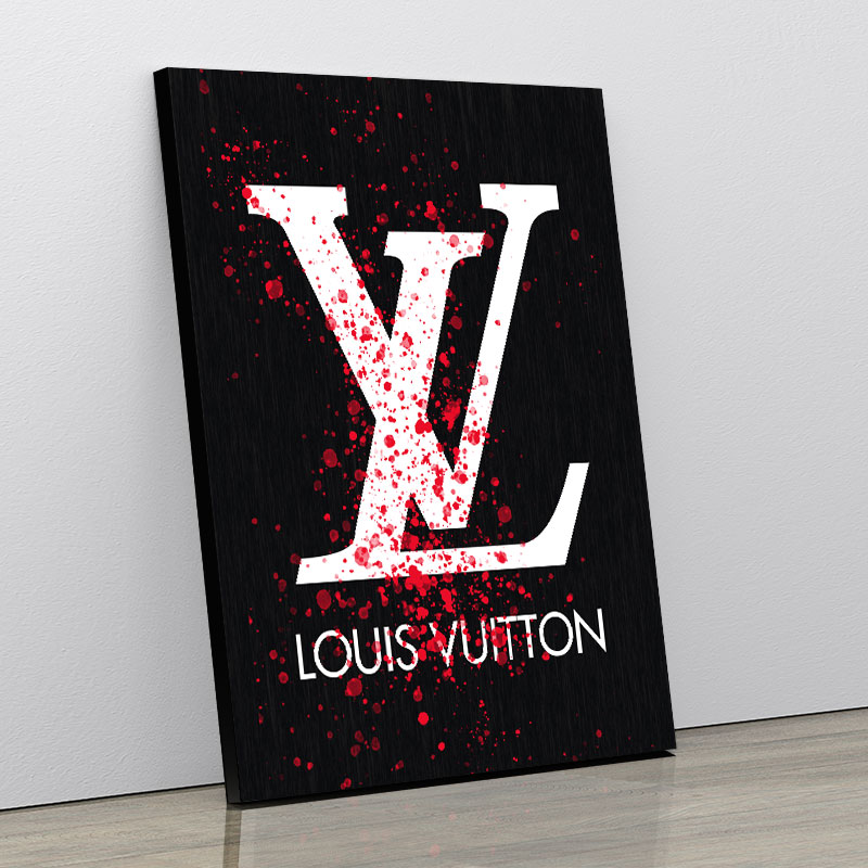 LV Red Splatter Art Print LV Red Splatter Art Print
