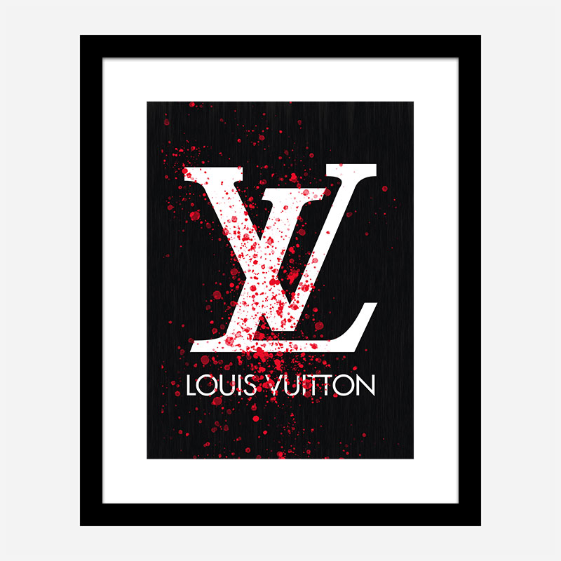 LV Red Splatter Art Print LV Red Splatter Art Print