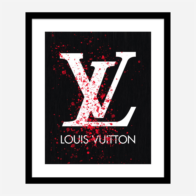 LV Red Splatter Art Print LV Red Splatter Art Print