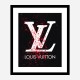 LV Red Splatter Art Print LV Red Splatter Art Print