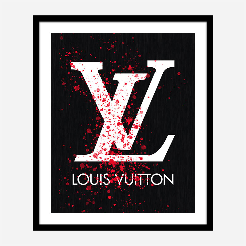 LV Red Splatter Art Print LV Red Splatter Art Print