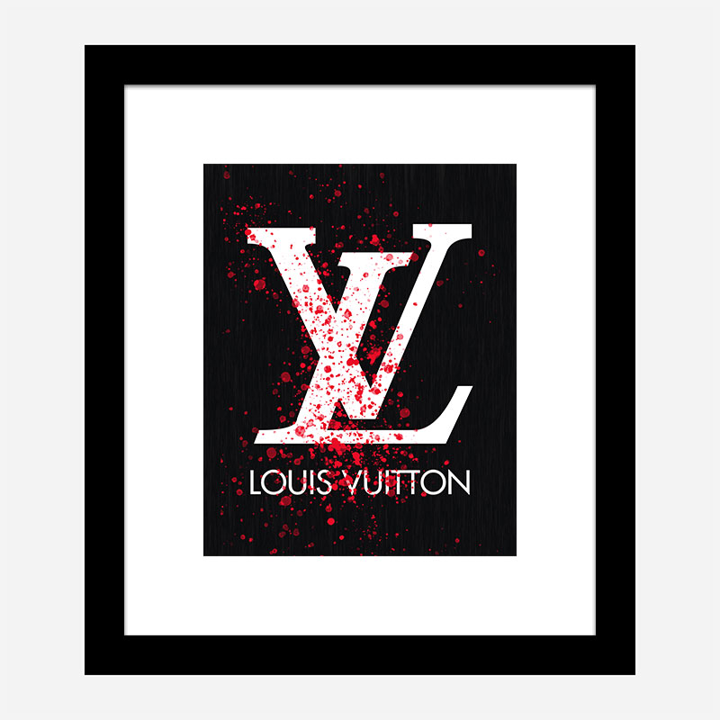 LV Red Splatter Art Print LV Red Splatter Art Print