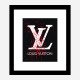 LV Red Splatter Art Print LV Red Splatter Art Print