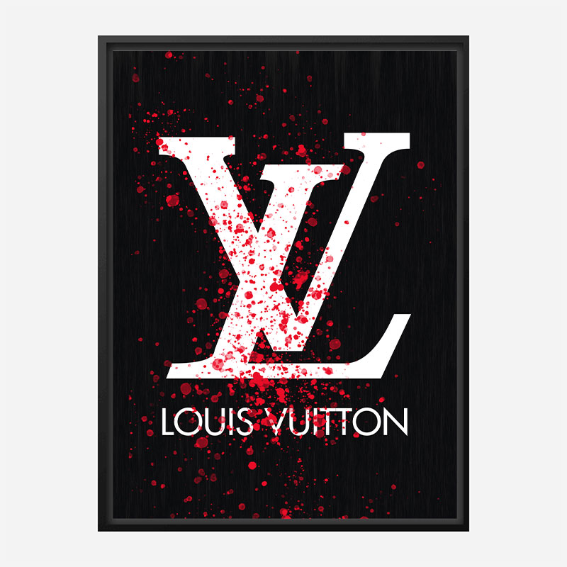 LV Red Splatter Art Print LV Red Splatter Art Print