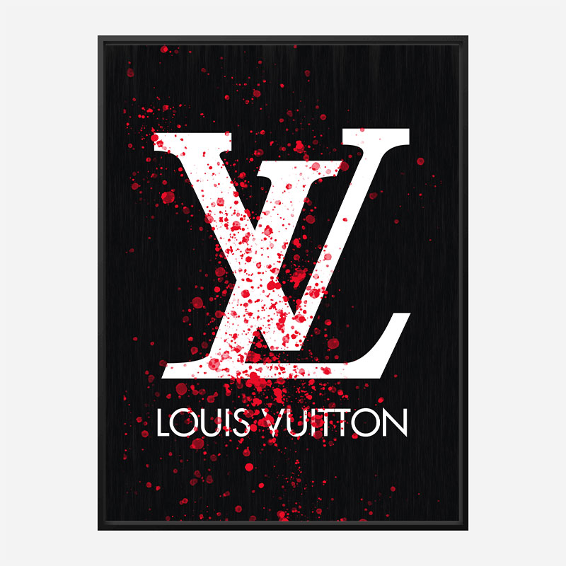 LV Red Splatter Art Print LV Red Splatter Art Print