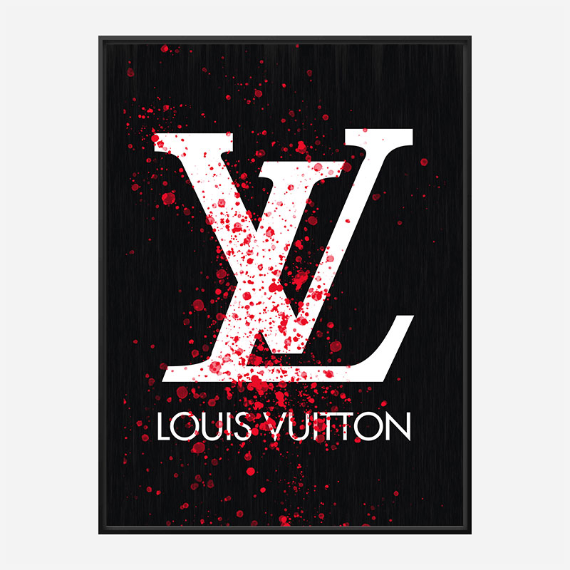 LV Red Splatter Art Print LV Red Splatter Art Print