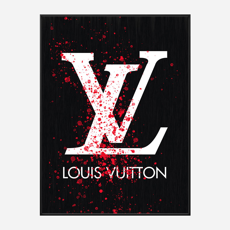 LV Red Splatter Art Print LV Red Splatter Art Print