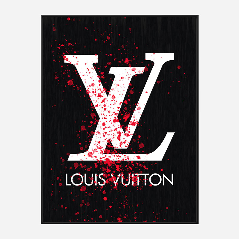 LV Red Splatter Art Print LV Red Splatter Art Print
