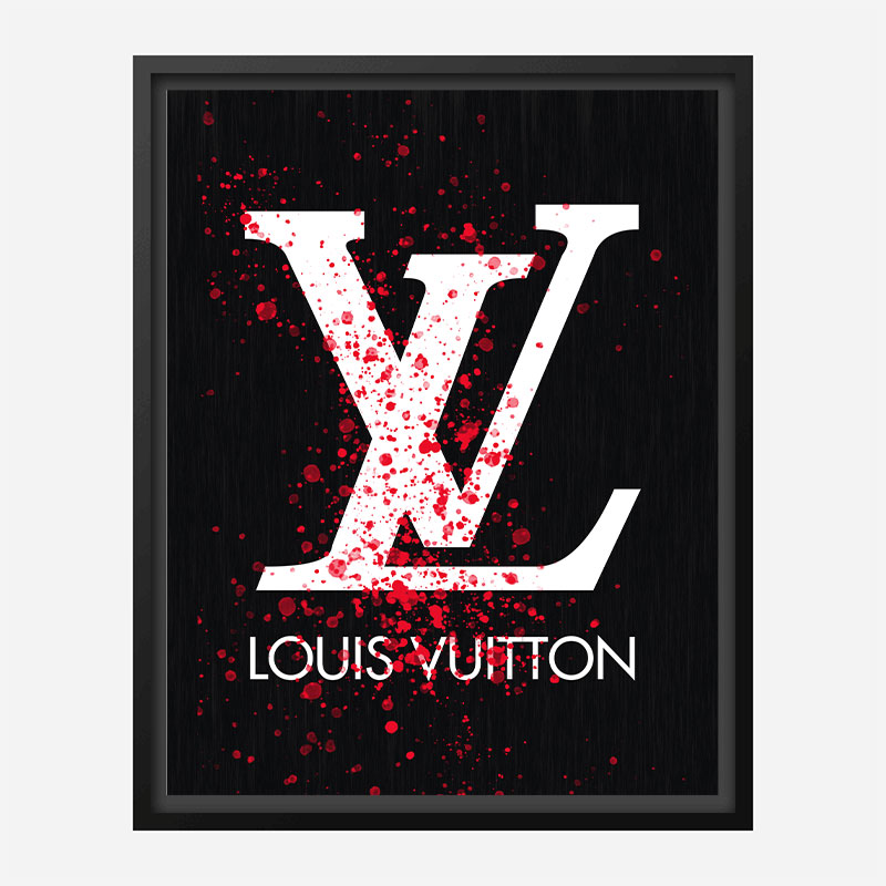 LV Red Splatter Art Print LV Red Splatter Art Print