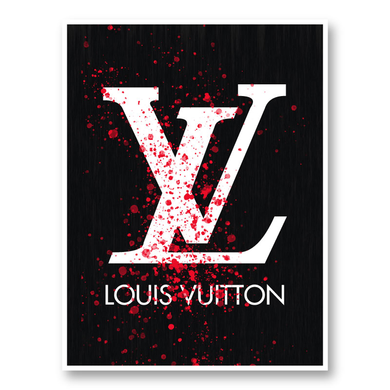 LV Red Splatter Art Print LV Red Splatter Art Print
