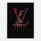 LV Dripping Logo Paint Splatter Art Print LV Dripping Logo Paint Splatter Art Print