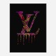 LV Dripping Logo Paint Splatter Art Print LV Dripping Logo Paint Splatter Art Print