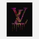 LV Dripping Logo Paint Splatter Art Print LV Dripping Logo Paint Splatter Art Print