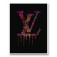LV Dripping Logo Paint Splatter Art Print LV Dripping Logo Paint Splatter Art Print