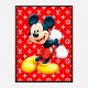 LV Mickey Red Art Print LV Mickey Red Art Print