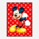 LV Mickey Red Art Print LV Mickey Red Art Print