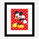 LV Mickey Red Art Print LV Mickey Red Art Print