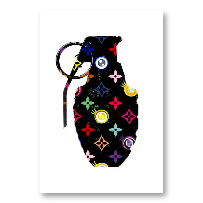 LV Black Grenade Wall Art LV Black Grenade Wall Art