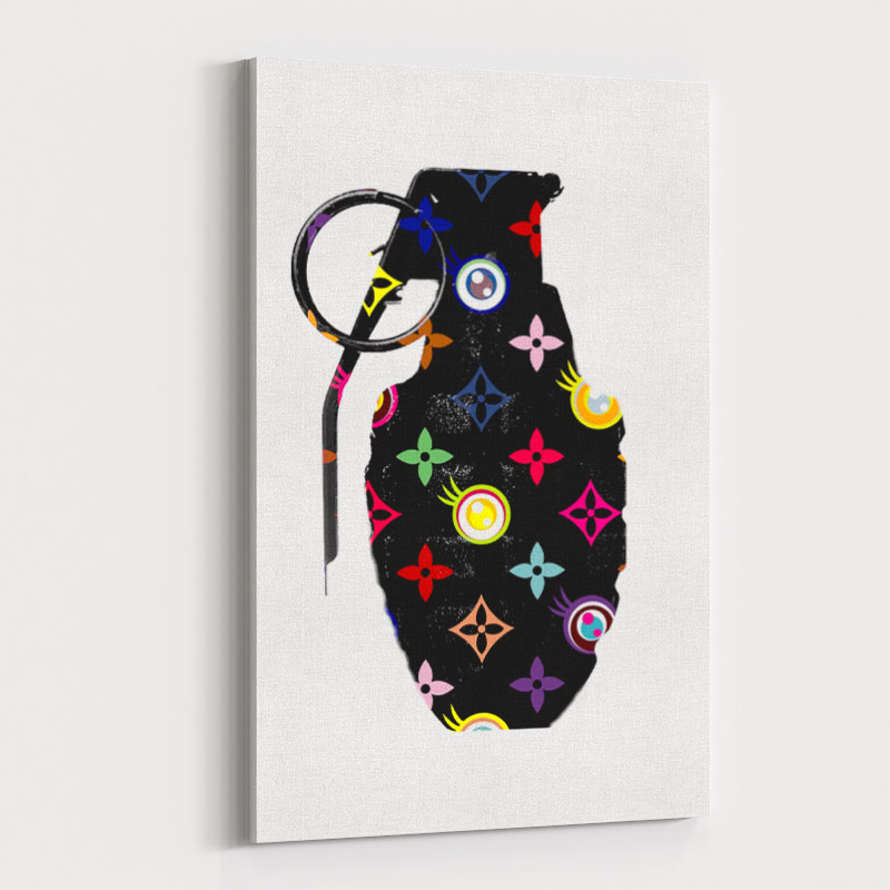 LV Black Grenade Wall Art LV Black Grenade Wall Art