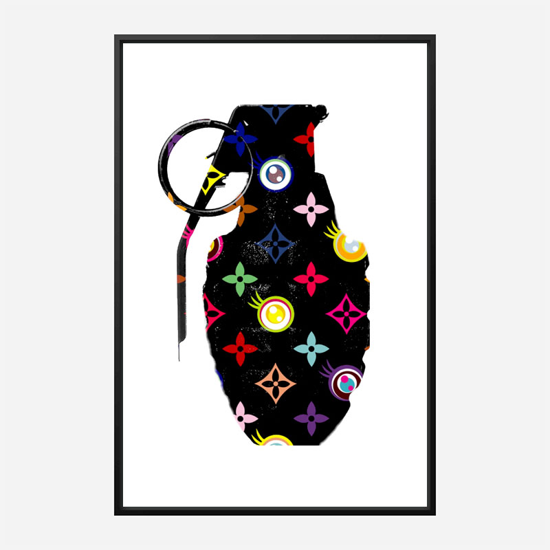 LV Black Grenade Wall Art LV Black Grenade Wall Art