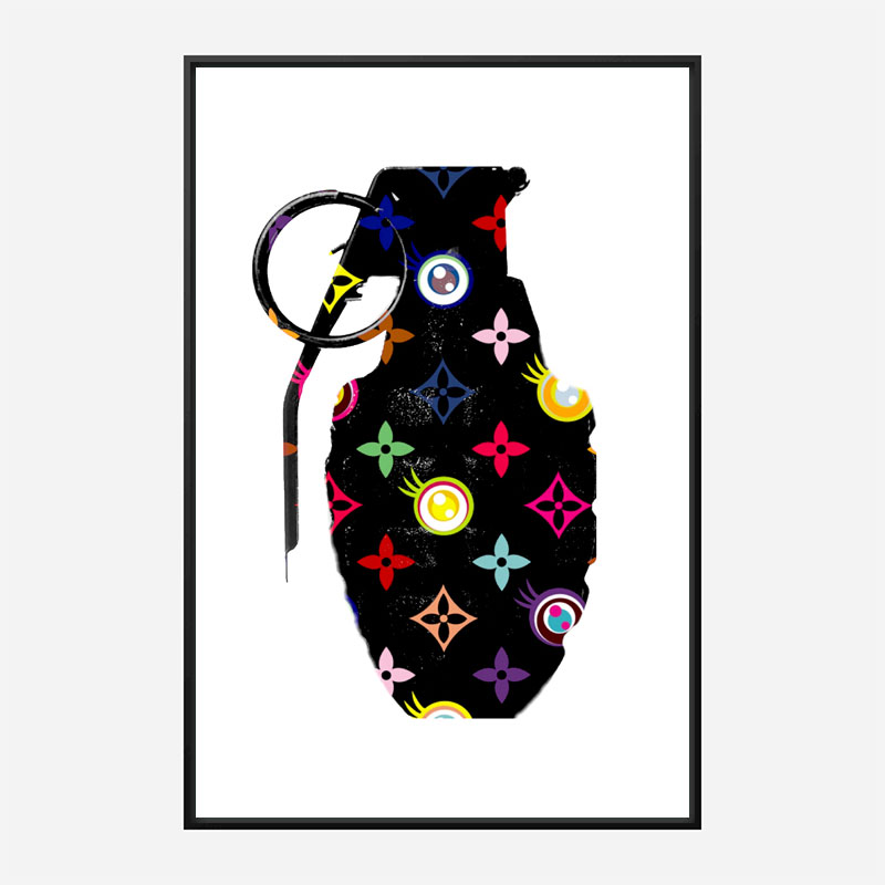 LV Black Grenade Wall Art LV Black Grenade Wall Art