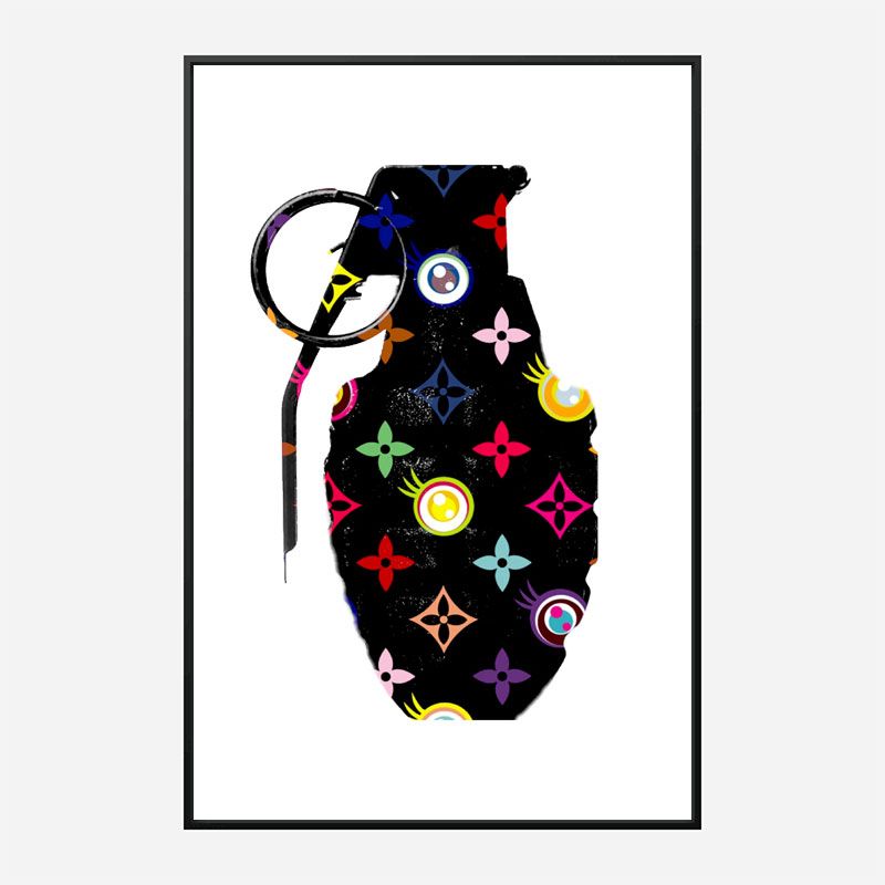 LV Black Grenade Wall Art LV Black Grenade Wall Art