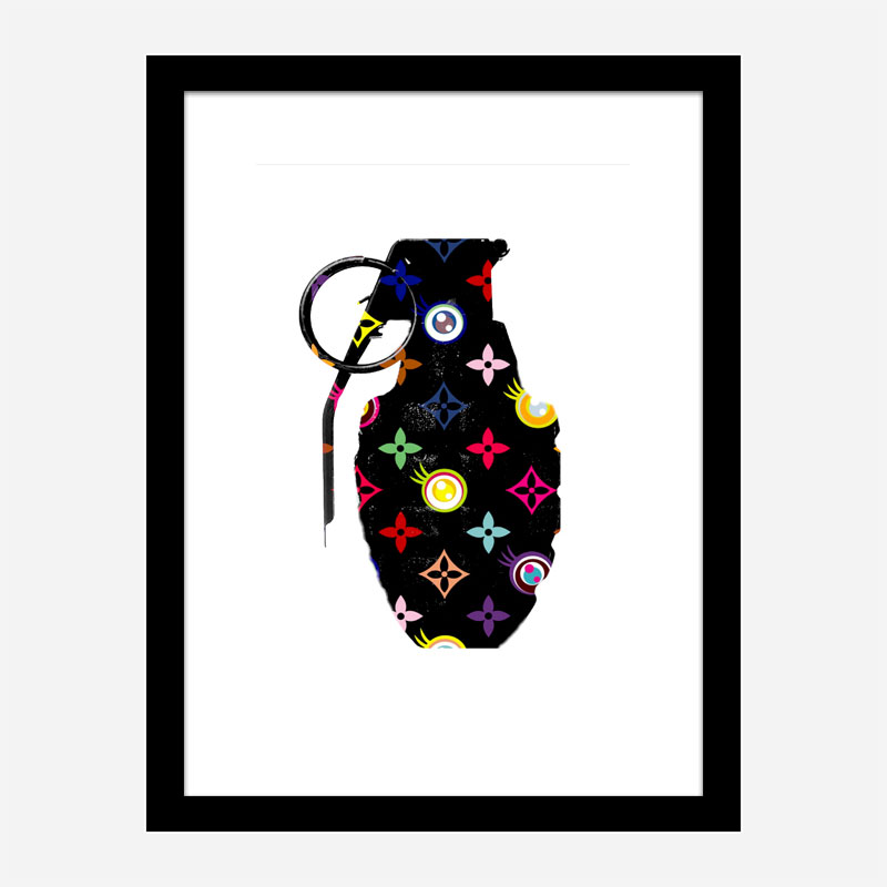 LV Black Grenade Wall Art LV Black Grenade Wall Art