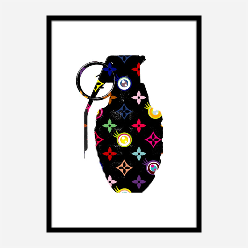 LV Black Grenade Wall Art LV Black Grenade Wall Art
