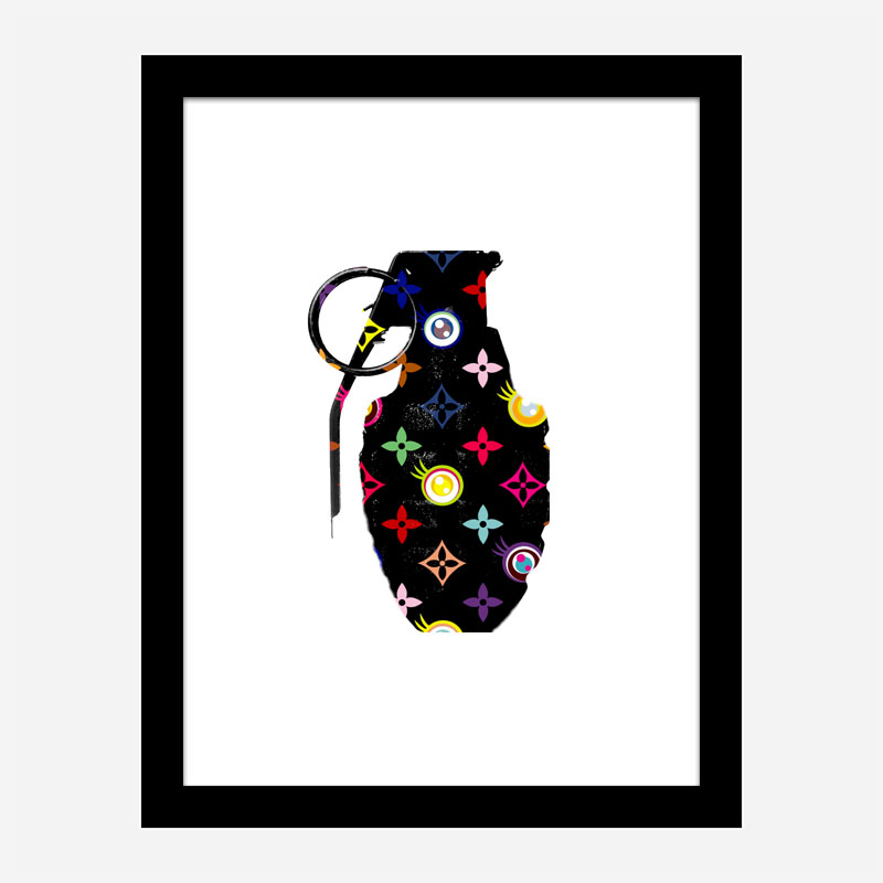 LV Black Grenade Wall Art LV Black Grenade Wall Art