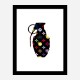 LV Black Grenade Wall Art LV Black Grenade Wall Art