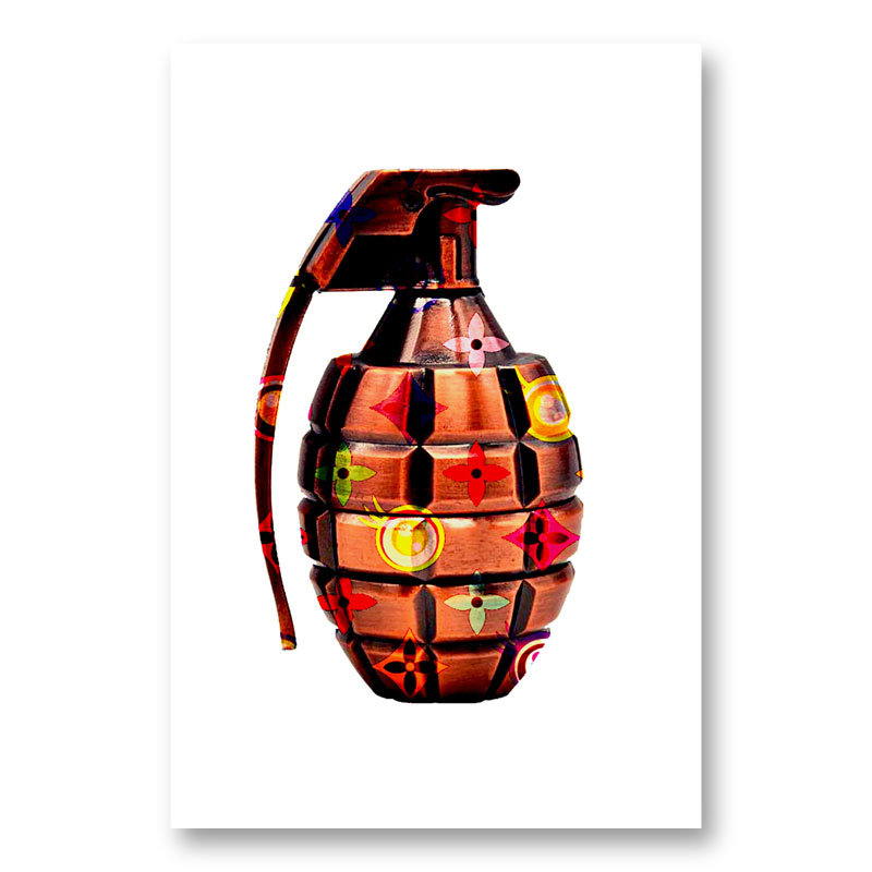 LV Bronze Grenade Wall Art LV Bronze Grenade Wall Art