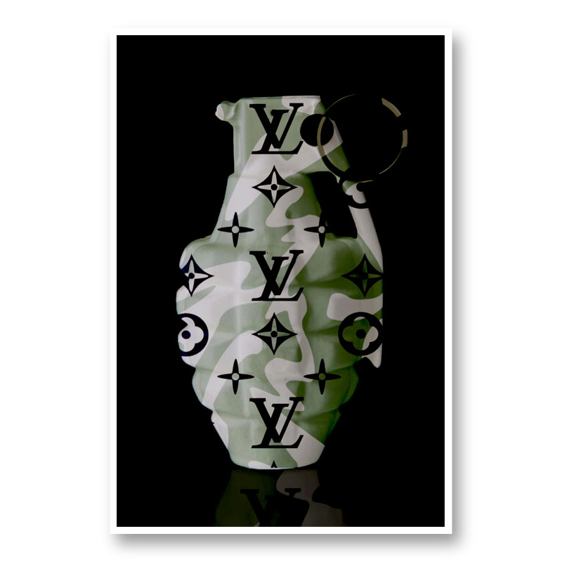 LV Camo Grenade Wall Art LV Camo Grenade Wall Art