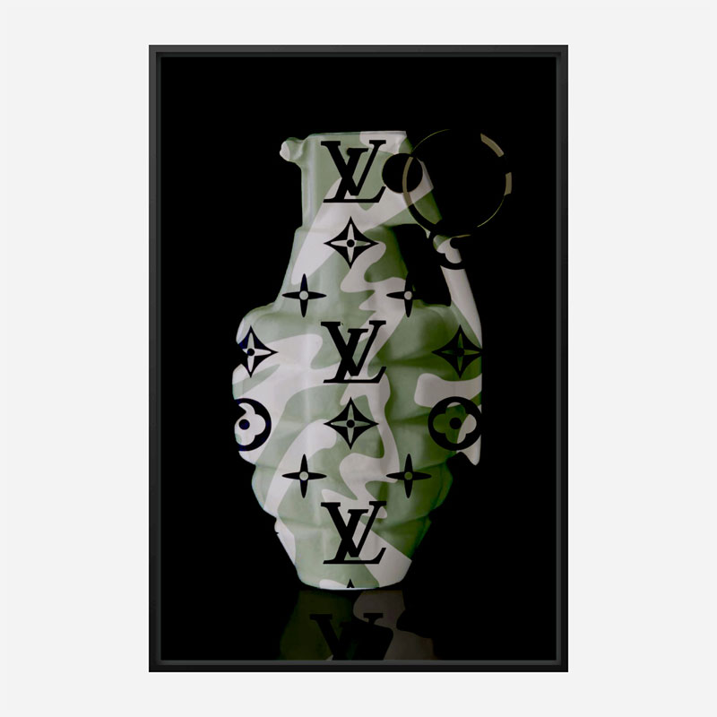 LV Camo Grenade Wall Art LV Camo Grenade Wall Art