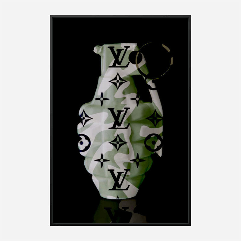 LV Camo Grenade Wall Art LV Camo Grenade Wall Art