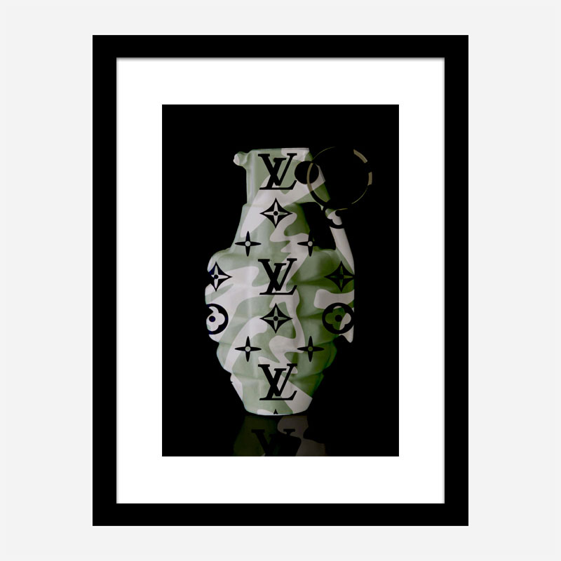 LV Camo Grenade Wall Art LV Camo Grenade Wall Art