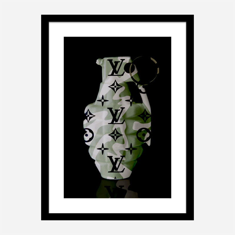 LV Camo Grenade Wall Art LV Camo Grenade Wall Art