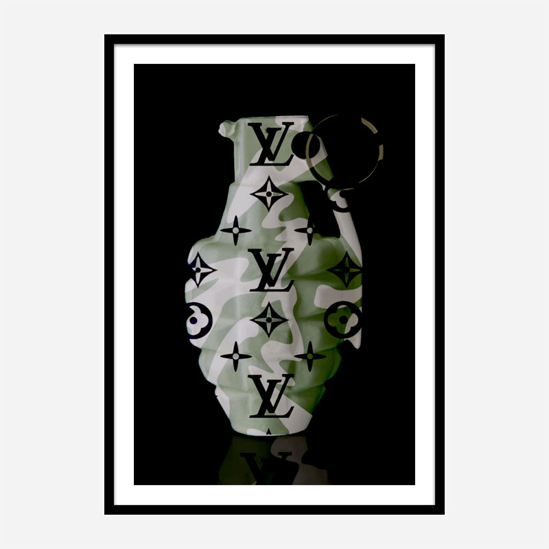 LV Camo Grenade Wall Art LV Camo Grenade Wall Art