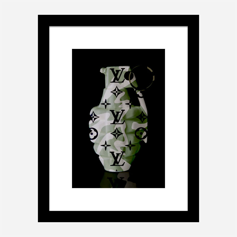 LV Camo Grenade Wall Art LV Camo Grenade Wall Art