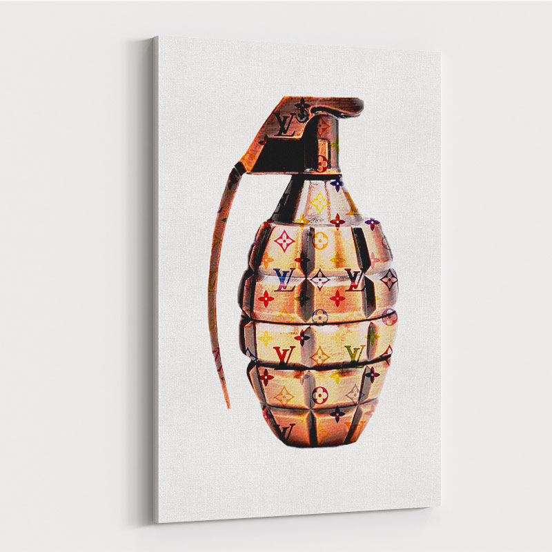 LV Gold Grenade Wall Art LV Gold Grenade Wall Art