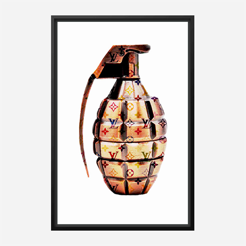 LV Gold Grenade Wall Art LV Gold Grenade Wall Art